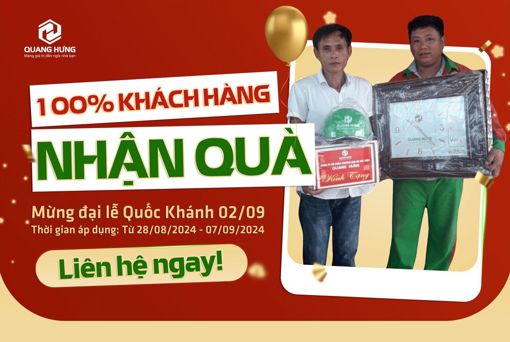 BỐC THĂM TRÚNG THƯỞNG 100% CÓ QUÀ – Chào mừng ĐẠI LỄ QUỐC KHÁNH 02/09