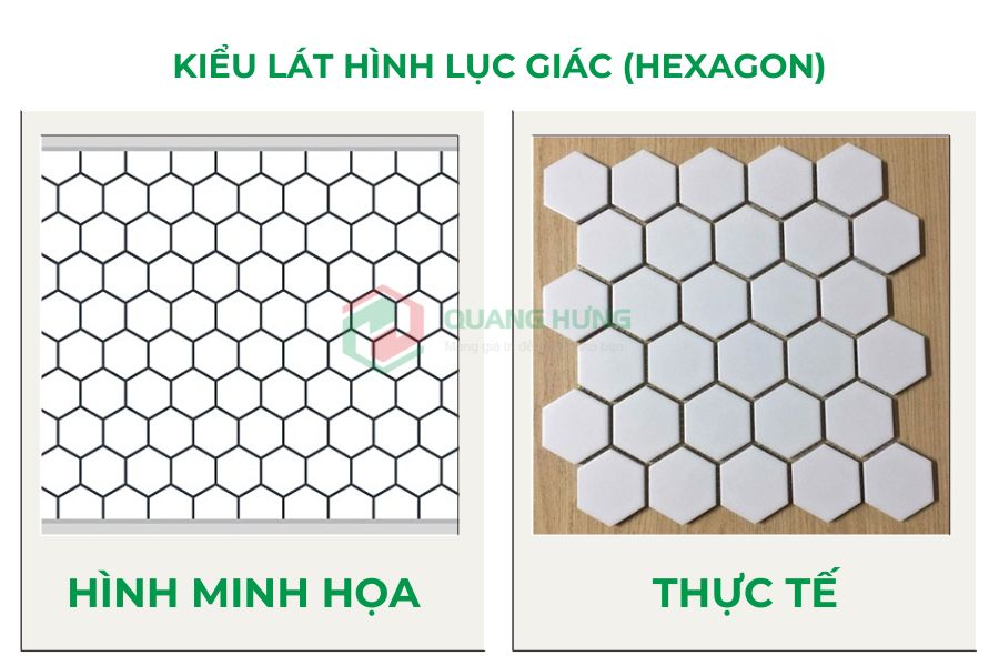 Kiểu lát hình lục giác (Hexagon)