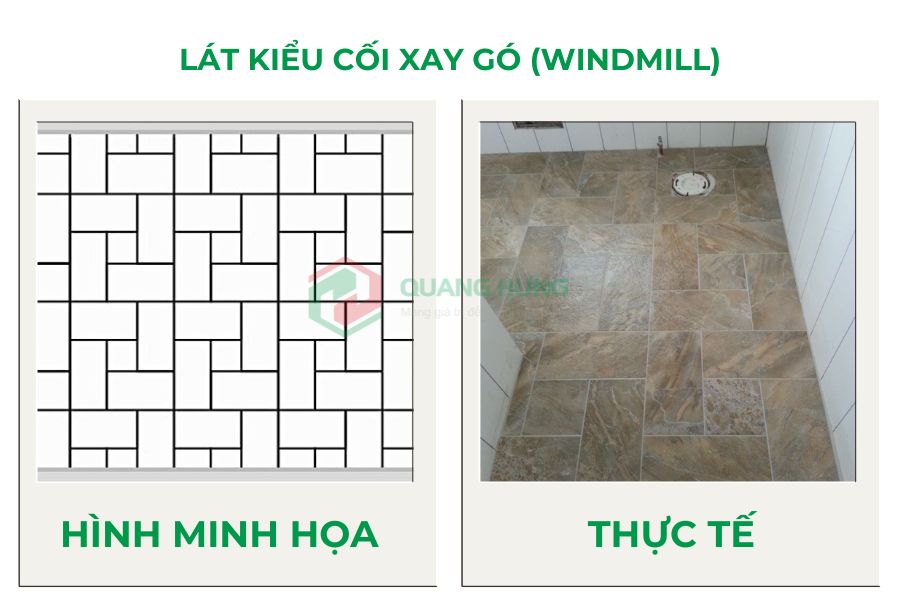 Lát kiểu cối xay gó (Windmill)