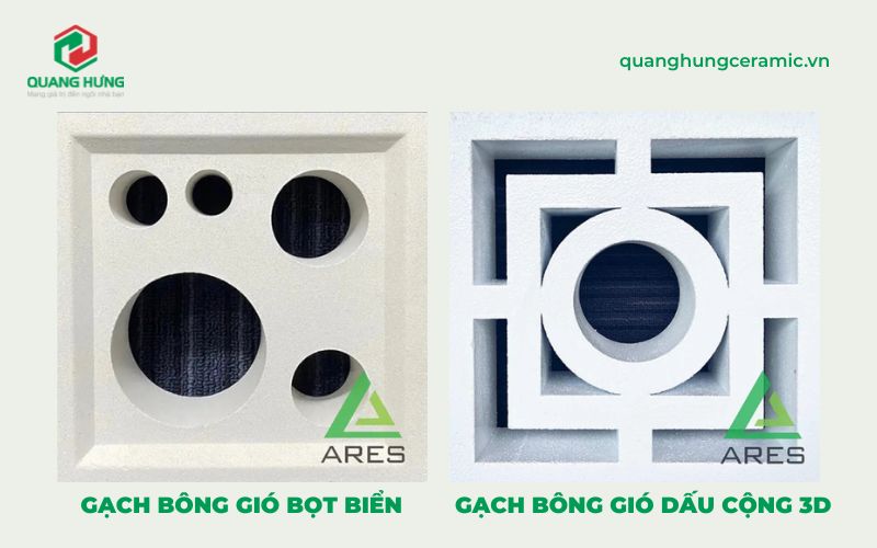 Mẫu gạch bông gió với thiết kế cách điệu