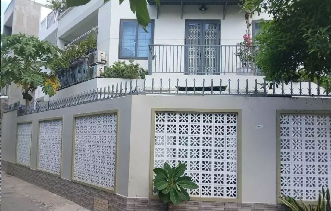 Thiết kế hàng rào gạch bông gió đẹp
