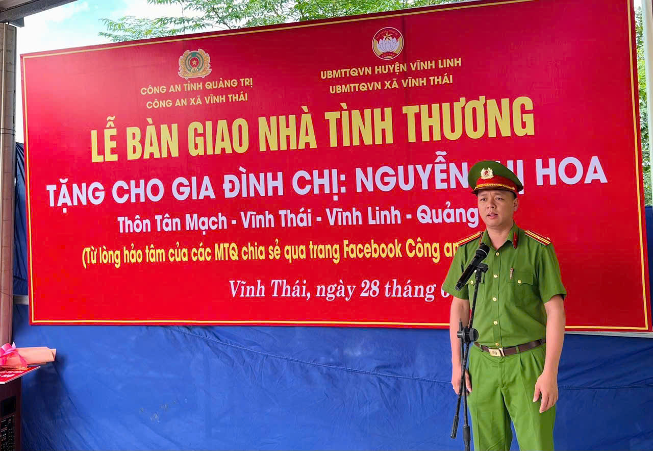 Đại diện CAX phát biểu tại Lễ bàn giao