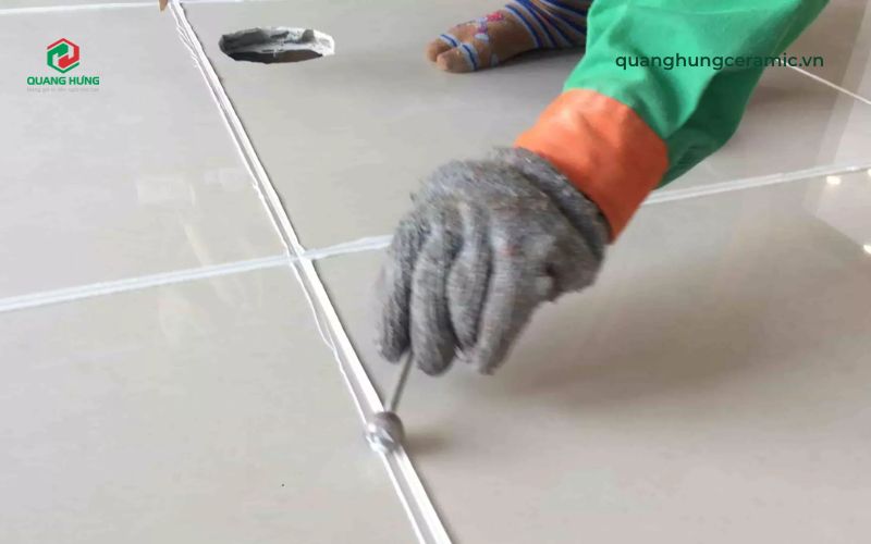 Sử dụng keo chà ron chống thấm gốc epoxy