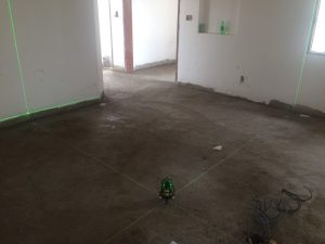 Xác định cao độ, tạo dốc và đắp mốc (ghém) bằng máy laser
