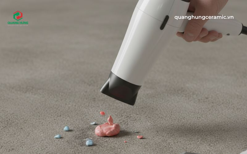 Phương pháp gia nhiệt bằng máy sấy tóc hoặc bàn ủi