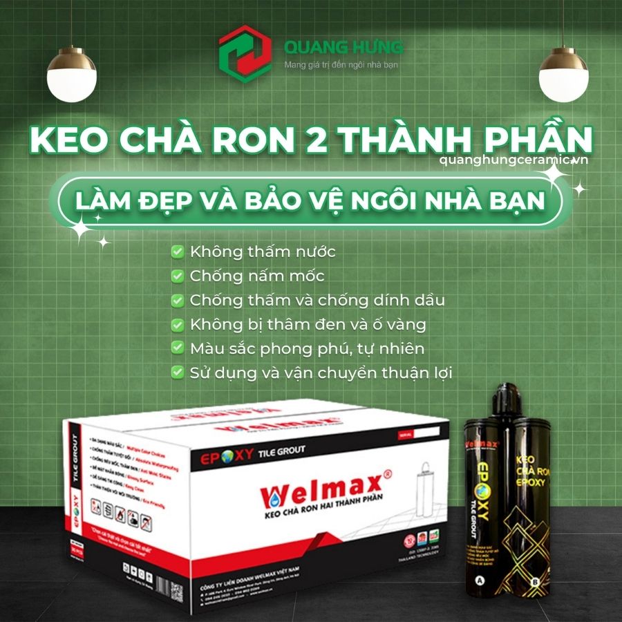 Keo chà ron 2 thành phần Welmax