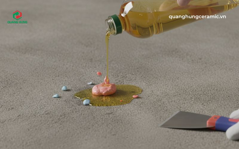 Sử dụng các loại dầu ăn có sẵn trong bếp để làm giảm độ kết dính