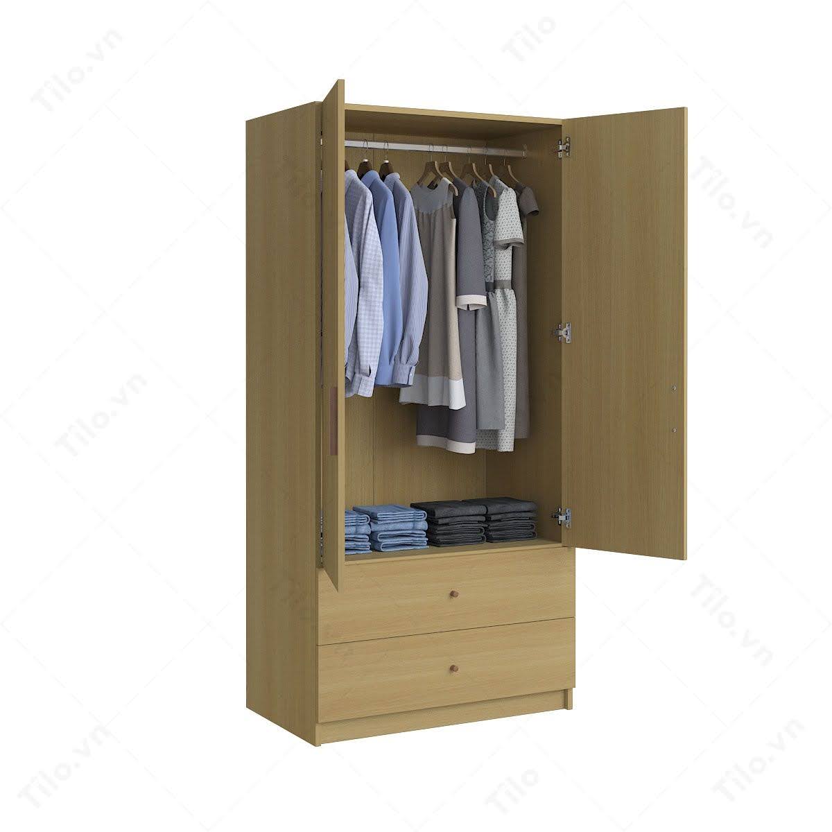 Chọn tủ quần áo có thiết kế tối giản, đồng bộ màu sắc