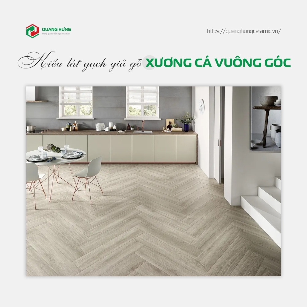 Kiểu lát xương cá (Herringbone)