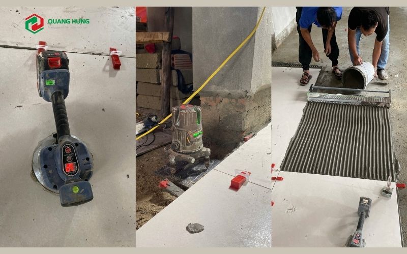 Chuẩn bị bề mặt cốt nền và dụng cụ thi công chuyên dụng