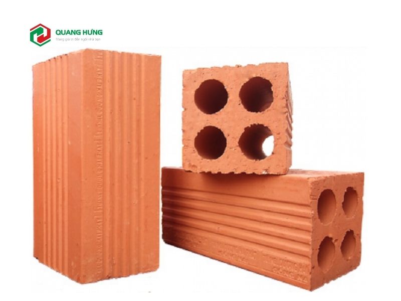 Quy cách kích thước gạch rỗng 4 lỗ và 6 lỗ