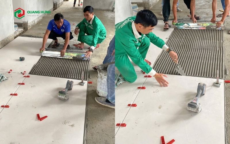 Kỹ thuật Thi Công Ốp Lát Gạch Khổ Lớn